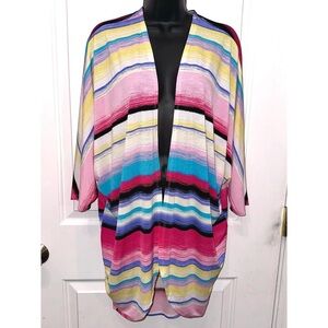 Lime & Chili colorful kimono shawl